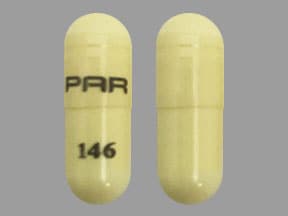Imprint PAR 146 - penicillamine 250 mg