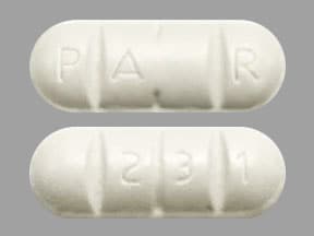 Image 1 - Imprint PAR 231 - praziquantel 600 mg