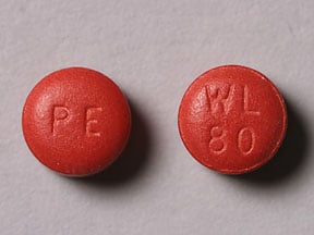 Image 1 - Imprint PE WL 80 - Sudafed PE Congestion phenylephrine hydrochloride 10 mg