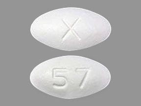 Imprint X 57 - raloxifene 60 mg