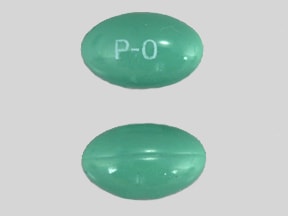 Imprint P-0 - simethicone 125 mg