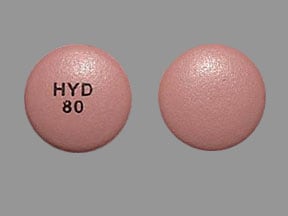 Imprint HYD 80 - Hysingla ER 80 mg