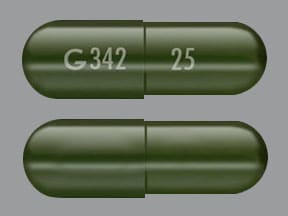 Imprint G342 25 - Absorica 25 mg