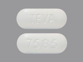 Imprint TEVA 7585 - ezetimibe/simvastatin 10 mg / 20 mg