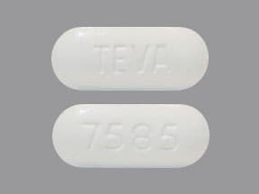 Image 1 - Imprint TEVA 7585 - ezetimibe/simvastatin 10 mg / 20 mg