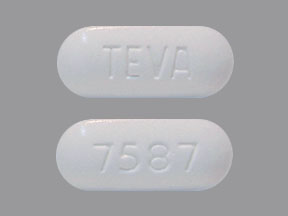 Imprint TEVA 7587 - ezetimibe/simvastatin 10 mg / 80 mg
