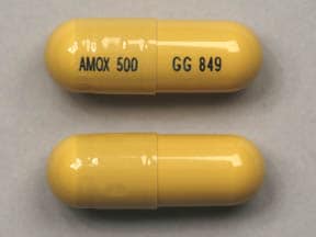 Imprint AMOX 500 GG 849 - amoxicillin 500 mg