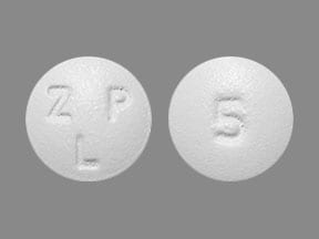Imprint ZLP 5 - zolpidem 5 mg