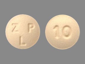 Imprint ZLP 10 - zolpidem 10 mg