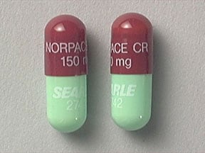 Image 1 - Imprint NORPACE CR 150 mg SEARLE 2742 - Norpace 150 MG