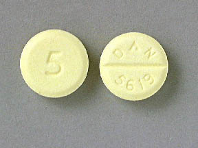 Image 1 - Imprint DAN 5619 5 - diazepam 5 mg
