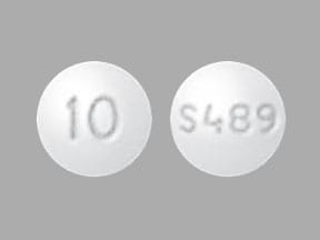 Imprint S489 10 - Vyvanse 10 mg