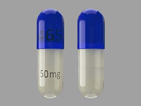 Imprint SHIRE 465 50 mg - Mydayis 50 mg