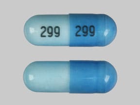 Pill Finder: 299 299 Blue Capsule-shape - Medicine.com
