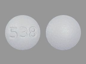 Imprint 538 - riluzole 50 mg