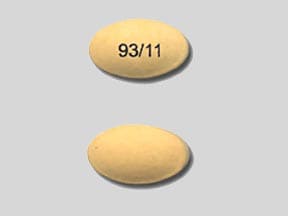 Imprint 93/11 - pantoprazole 20 mg