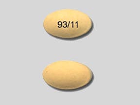 Image 1 - Imprint 93/11 - pantoprazole 20 mg