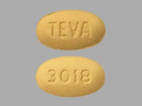 Image 1 - Imprint TEVA 3018 - tadalafil 10 mg
