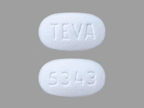 Image 1 - Imprint TEVA 5343 - sildenafil 100 mg