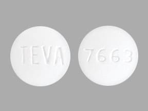 Imprint TEVA 7663 - erlotinib 100 mg