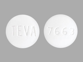 Imprint TEVA 7663 - erlotinib 100 mg