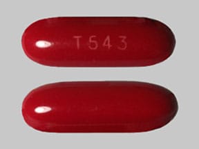 Image 1 - Imprint T543 - Taron-PRX Plus DHA Prenatal Multivitamins with Folic Acid 1.24 mg and Docusate