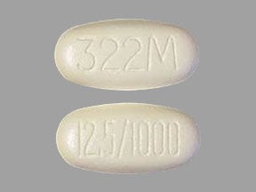 Imprint 12.5/1000 322M - Kazano 12.5 mg / 1000 mg