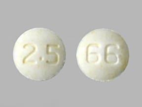 Image 1 - Imprint 2.5 66 - olanzapine 2.5 mg