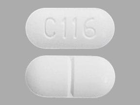 Image 1 - Imprint C 116 - acetaminophen/hydrocodone 300 mg / 10 mg