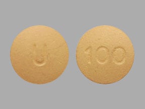 U 100 - Quetiapine Fumarate