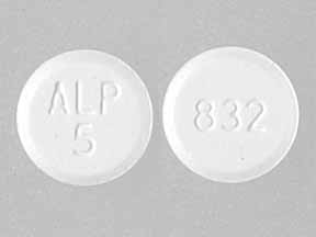 Image 1 - Imprint ALP 5 832 - amlodipine 5 mg