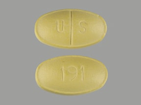 Image 1 - Imprint U S 191 - Folgard RX Folic Acid 2.2mg / Vitamin B-6 25mg / Vitamin B-12 1mg