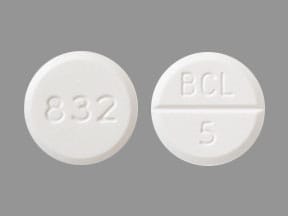 Imprint 832 BCL  5 - bethanechol 5 mg