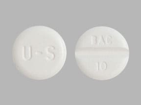 Image 1 - Imprint U-S BAC 10 - baclofen 10 mg