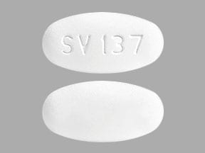 Imprint SV 137 - Dovato dolutegravir sodium 50 mg / lamivudine 300 mg