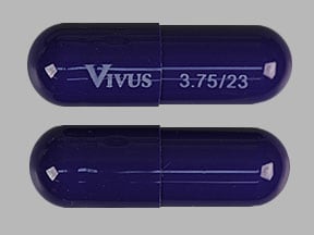 Image 1 - Imprint VIVUS 3.75/23 - Qsymia phentermine hydrochloride 3.75 mg (base) / topiramate extended-release 23 mg