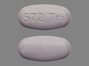 Imprint 572 Tri - Triumeq 600mg / 50mg / 300mg