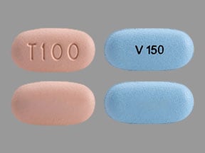 Imprint T100 - Trikafta elexacaftor 100 mg / ivacaftor 75 mg / tezacaftor 50 mg