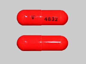 Imprint 4832 V - acetaminophen/oxycodone 500 mg / 5 mg