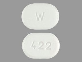 Image 1 - Imprint W 422 - amlodipine 5 mg