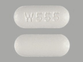 Image 1 - Imprint W555 - risperidone 1 mg