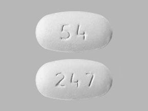 Image 1 - Imprint 54 247 - ritonavir 100 mg