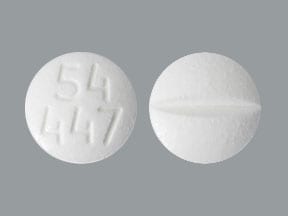 Imprint 54 447 - ethacrynic acid 25 mg