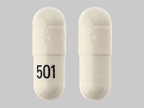 Image 1 - Imprint 501 - omeprazole/sodium bicarbonate 20 mg / 1100 mg