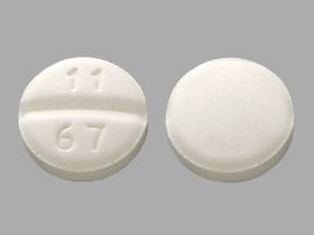 Imprint 11 67 - atenolol/chlorthalidone 50 mg / 25 mg