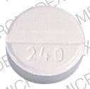 Imprint 240 WPPh - chlorothiazide 250 mg