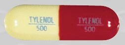 Image 1 - Imprint TYLENOL 500 TYLENOL 500 - Tylenol Extra Strength 500 mg