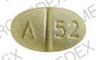Image 1 - Imprint A 52 LL - alprazolam 0.5 MG