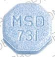 Imprint MSD 731 - Mevacor 20 mg