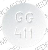 Imprint GG 411 - carisoprodol 350 mg